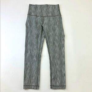 Lululemon Wunder Under Crop High-Rise Luon 21"
Jacquard Dark Olive Grey Sage 4